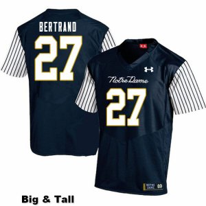 Notre Dame Fighting Irish Men's JD Bertrand #27 Navy Under Armour Alternate Authentic Stitched Big & Tall College NCAA Football Jersey NVC6199MY